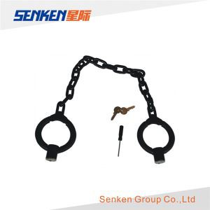 Perak Double-Lock Polis Gaya Kaki belenggu JL-06